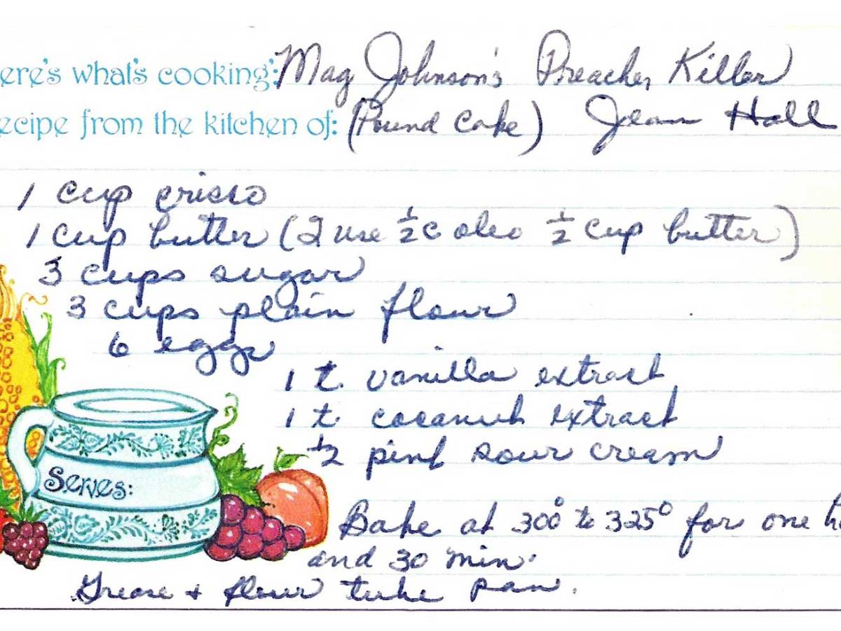 May Johnson’s Preacher Killer (Pound Cake) from Jean&nbsp;Hall