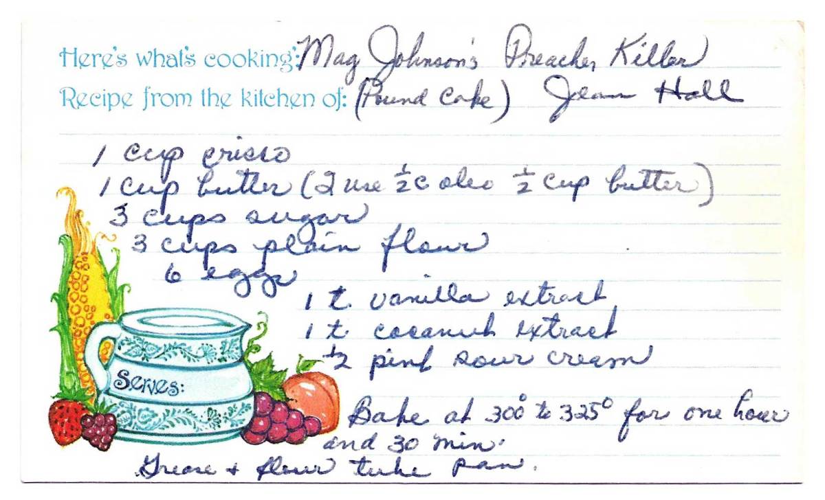 May Johnson’s Preacher Killer (Pound Cake) from Jean&nbsp;Hall